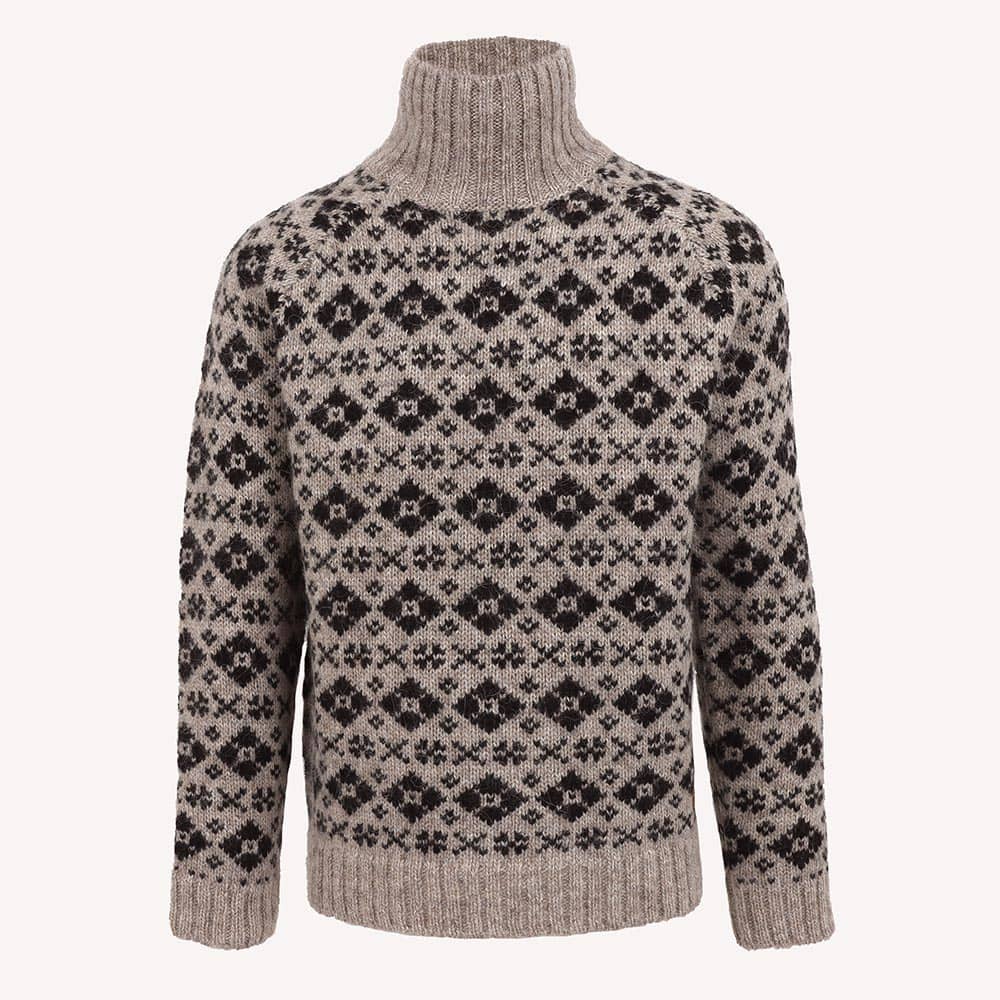 Gestur cowl neck Wool Nordic Sweater